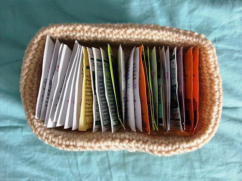 27-G741C Kirakira Hemp Rectangular Basket photo 4