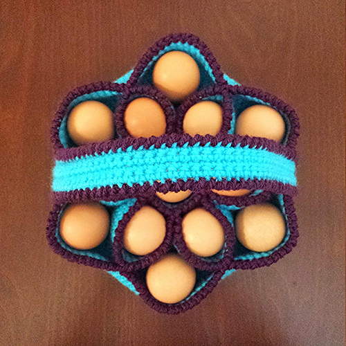 Ravelry Baker's Dozen Egg Basket pattern by Ana Hartwell