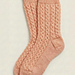 Mock Cable Socks pattern