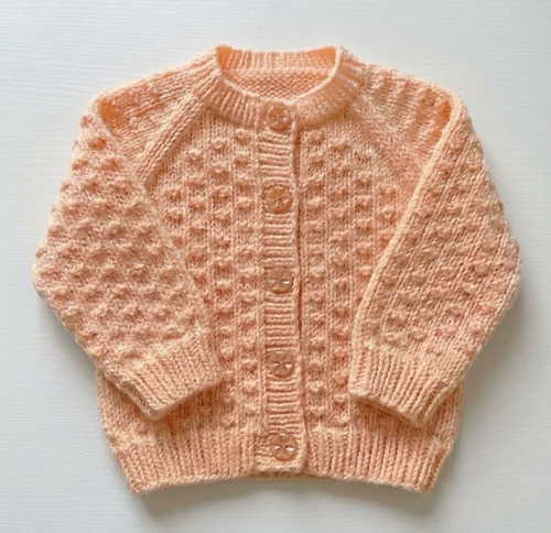 Open Moss Baby Cardigan