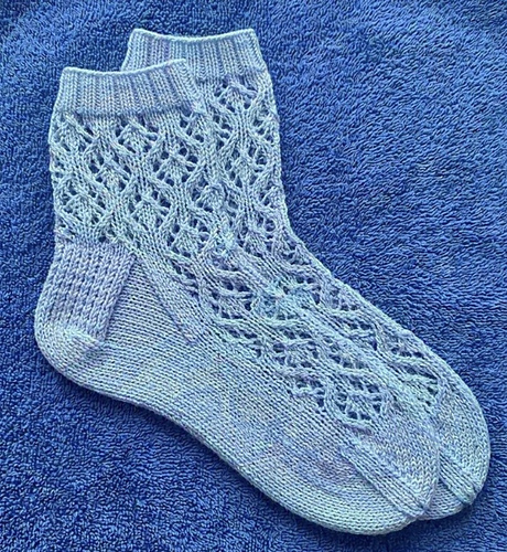 Lacy Diamond Socks