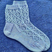 Lacy Diamond Socks pattern