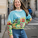 Pull Champ de fleurs pattern