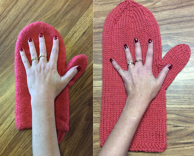 Ravelry lakeviewknitter1's Felted Oven Mitts
