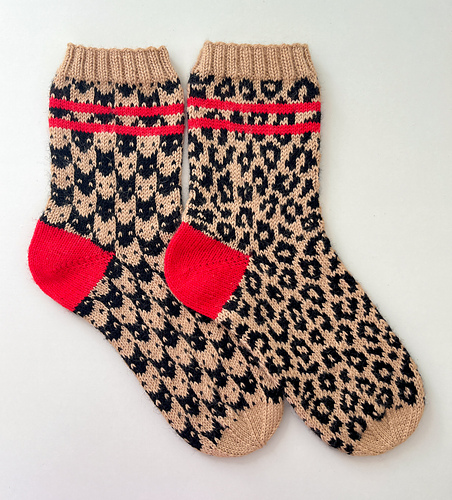 Latsk Leopard Sokker - Larissa Aylene