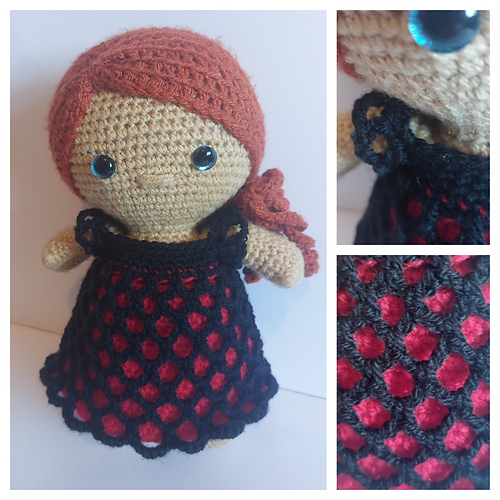 Weebee Doll - Ode to Rose Dress - Laura Tegg