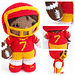 Weebee Doll - American Football Kit, Helmet & Ball pattern 