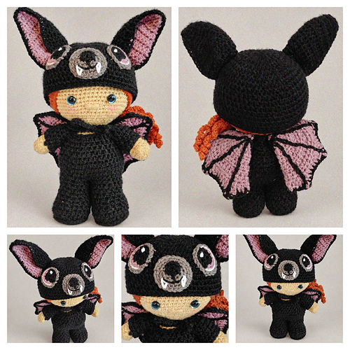Weebee Doll - Halloween Bat Costume