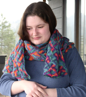entrelac shawl
