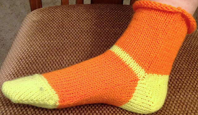 Ravelry: Machine Knit Men's Bed Socks pattern by L. Daniels