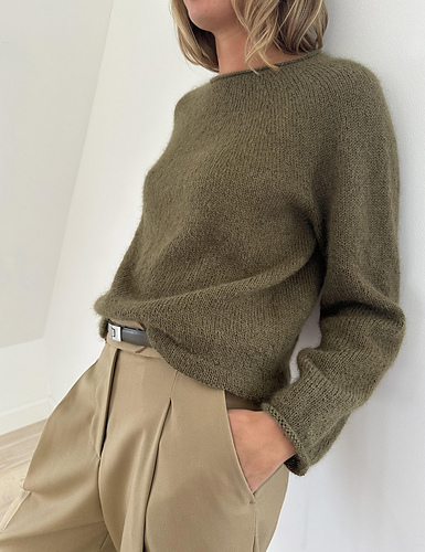 Plain Yoke Bluse - LE KNIT by Lene Holme Samsøe
