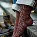 River Twist Socks pattern 