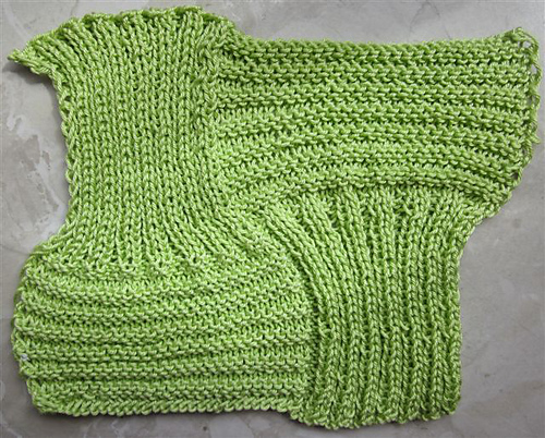 Sleeves turned Square Dishcloth photo 2