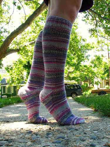 Ravelry: Fingering Toe-Up Magic Loop Socks pattern by Liat Gat