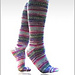 Fingering Toe-Up Magic Loop Socks pattern 