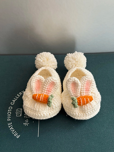Bunny Carrot Baby Slippers