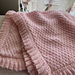 Baby  Blanket with Ruffle. pattern 