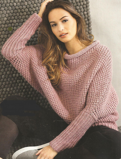 Ravelry: # 20 Pulli mit Fledermausärmeln pattern by Sabrina/Sandra team ...