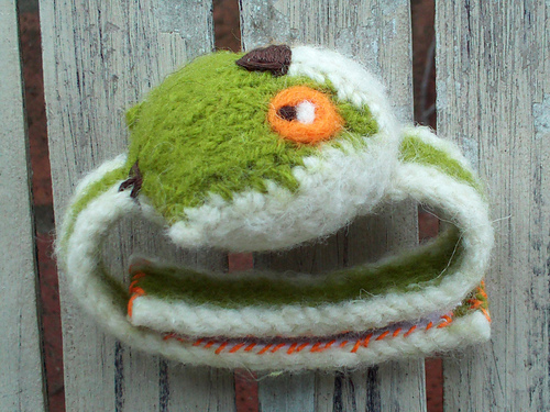 Felted Owl Pincushion Wristband photo 3