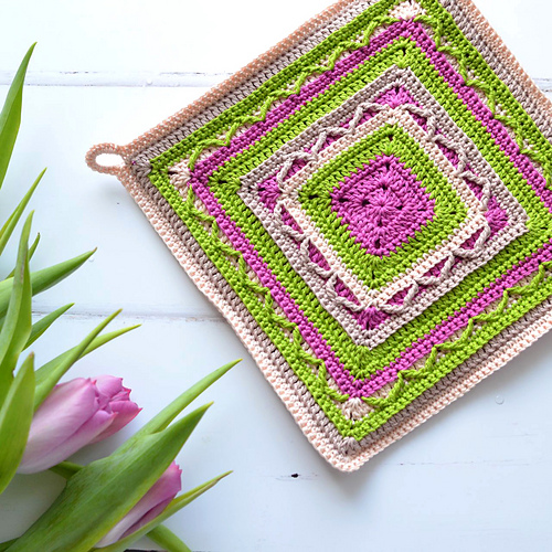 Tulip Potholder photo 2
