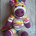 Riley the Rainbow Zebra pattern 