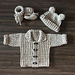 Theo Cardigan Hat and Booties Set pattern