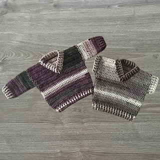 Rebel sweater and vest set to 8Y available as separate pattern