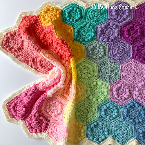 Ravelry: Hexi Bobble Blanket pattern by Little Duck Crochet