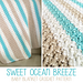 Sweet Ocean Breeze Baby Blanket pattern 