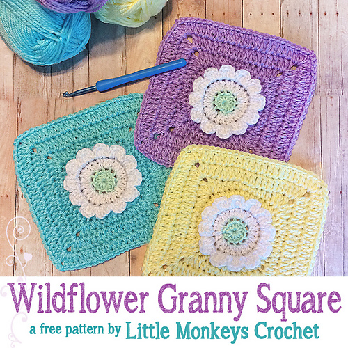 Wildflower Granny Square photo 1