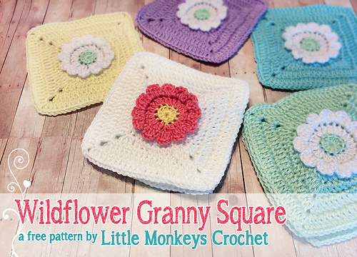 Wildflower Granny Square photo 2