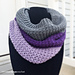 Comfy Squares Color Block Cowl pattern 