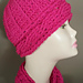 Cabled Hat and Scarf Set pattern 