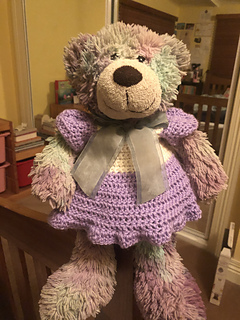 crochet teddy bear dress Crochet dress pattern | Crochet dress for amigurumi doll or animal