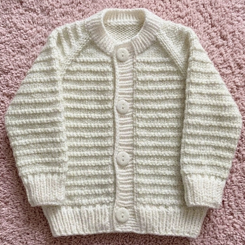 Purl Ridge Baby Cardigan