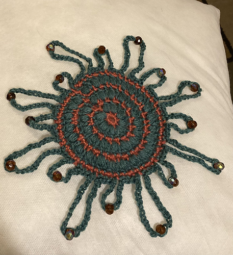 Ravelry: Imagination Beaded Glass Cover pattern by Marsha Sparks