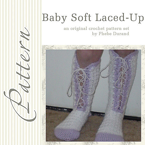 Lace Up Crochet Socks and Fingerless Gloves