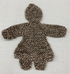 Gingerbread Woman with straight hem and feet.