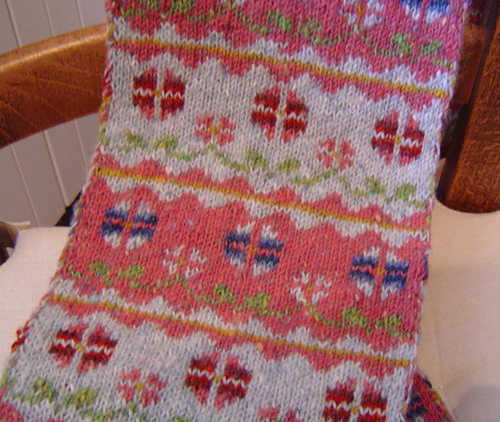 Flowers in winter scarf and hat photo 4