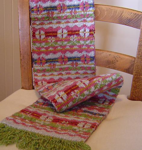 Flowers in winter scarf and hat photo 6