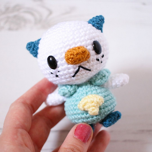 Oshawott Pokemon Amigurumi - Cathrine Johansson