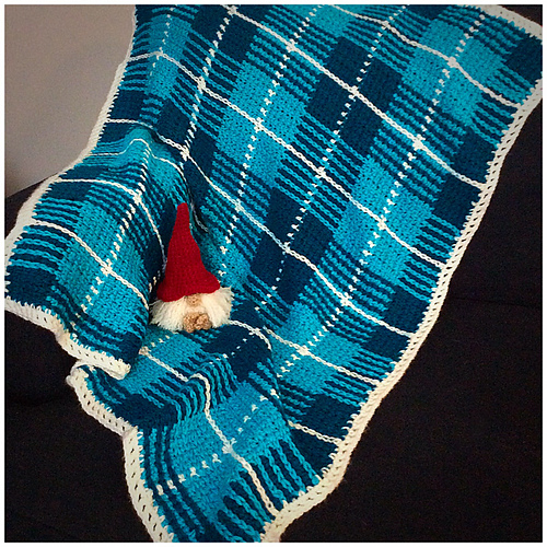 Ravelry Plaid Baby Blanket pattern by The Crochet Files