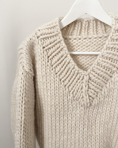 Ravelry: The V Neck Jumper pattern by Georgia Bird