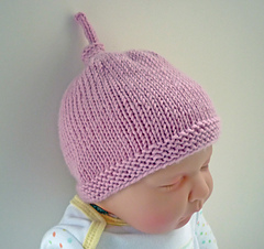 Tegan baby hat hot sale with top knot