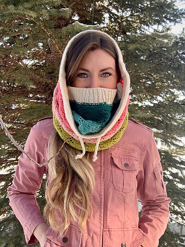 小物 LAD MUSICIAN ALPACA SHAGGY KNIT SNOOD Ravelry: Garden Glam Snood pattern by Amanda Lee