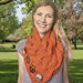 Waves of Cables Chunky Button Cowl pattern 