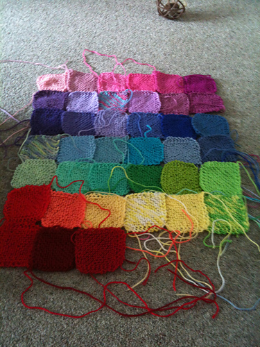Blanket Square Diagonal Garter Stitch photo 6