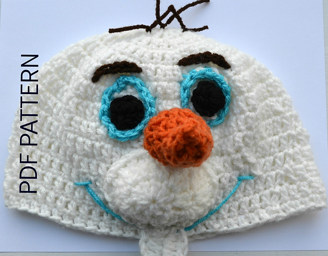 Ravelry: Disney Frozen inspired Olaf Hat pattern by Laura Spear