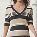 # 27 Striped Top in Americano pattern 