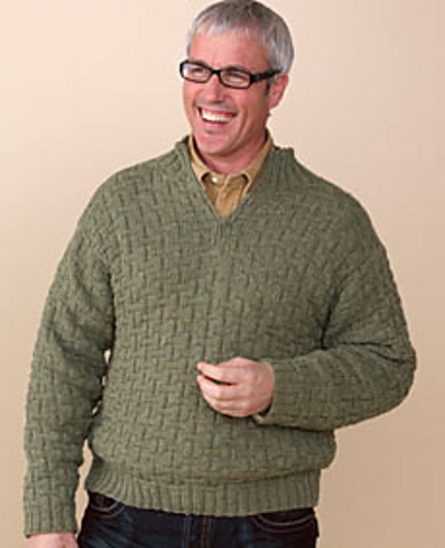 Ravelry: Basket Weave Pullover pattern by Melissa Leapman
